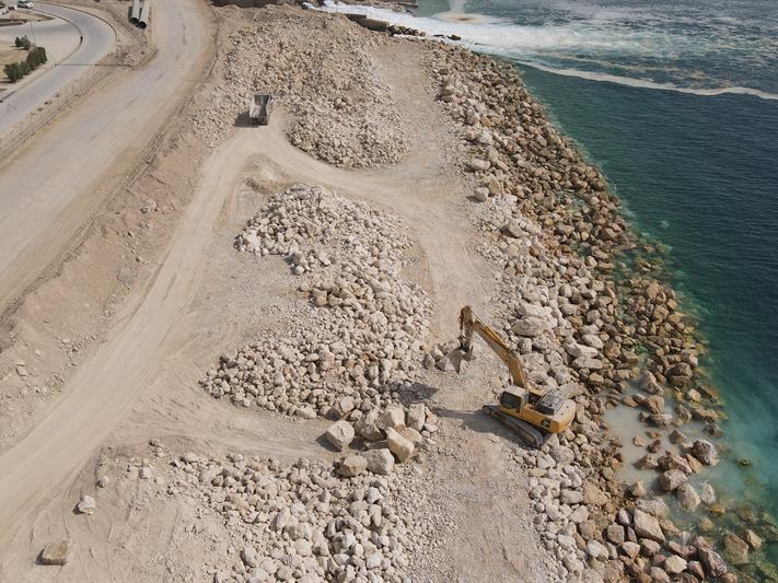 موج شکن حفاظت ساحلی عسلویه